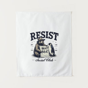 Bear Resist Protect National Park Anti Trump 8647 Wandteppich