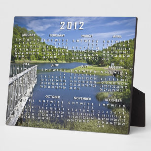 Bear River Calendar Plaque Fotoplatte