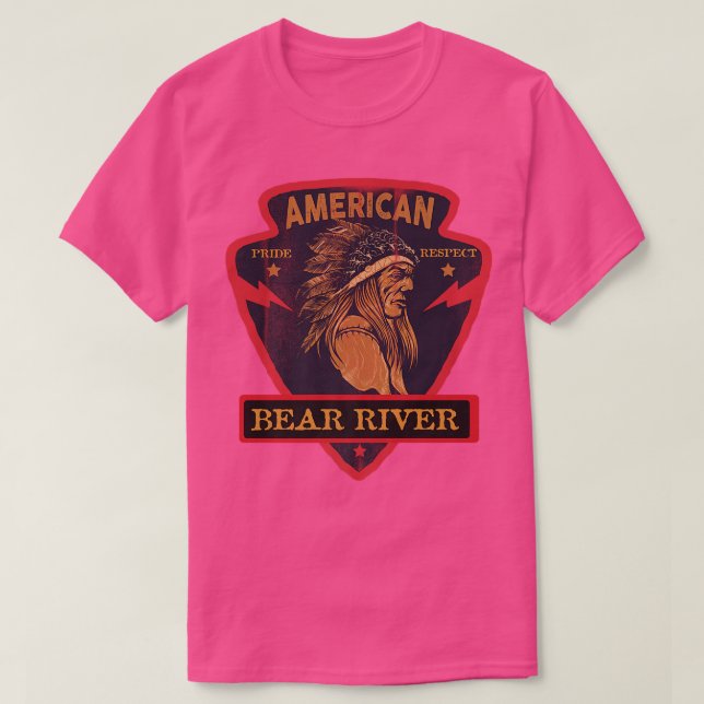 Bear River Native American Pride Respect Arr T-Shirt (Design vorne)