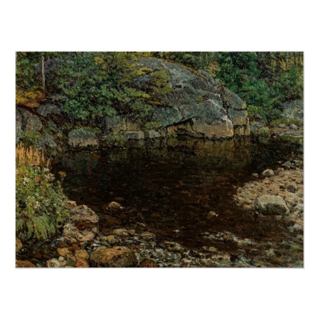 Bear River Trout Pond, Newry Maine: ruhiges Wasser Poster (Vorderseite)