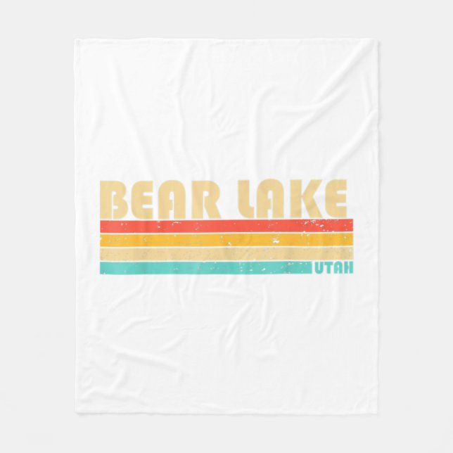 BEAR SEE UTAH Fishing Camping Sommer Fleecedecke (Vorderseite)