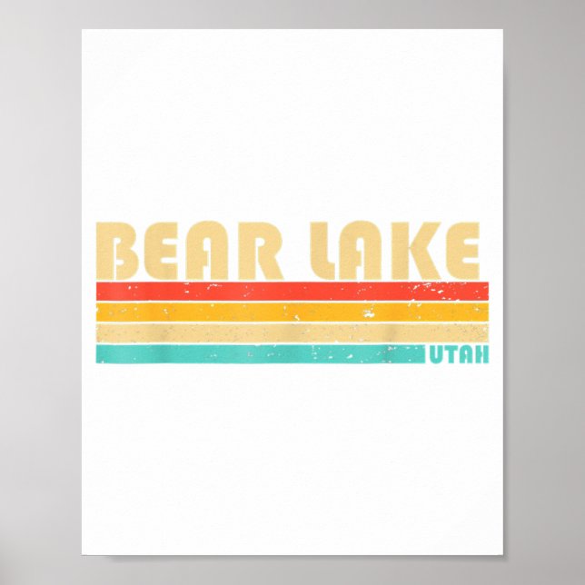 BEAR SEE UTAH Fishing Camping Sommer Poster (Vorne)