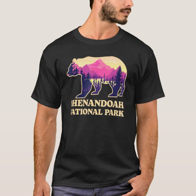 Bear Shenandoah Nationalpark Virginia Wandern T-Shirt (Vorderseite)