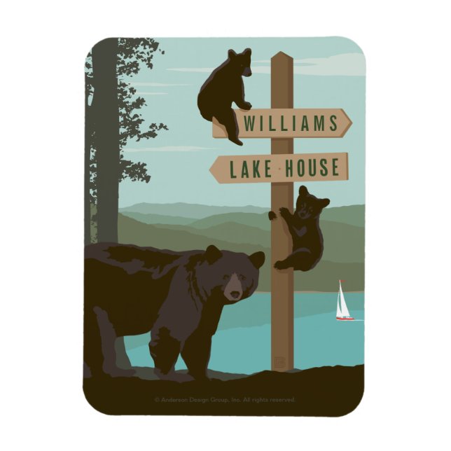 Bear Sign Magnet (Vertikal)