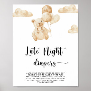 Bear \ Spate night diaper Spiel Poster