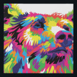 Bear Spirit Animal Pop Art Künstlicher Leinwanddruck<br><div class="desc">Abstraktes Bärendesign. Das Bärensymbol repräsentiert Stärke,  Familie,  Vitalitätsmut und Gesundheit. Der Bär ist nachdenklich und unabhängig,  ohne dass er eine Gemeinschaft braucht. Der Bär ist auch in der Natur selbstgefällig und willens.</div>