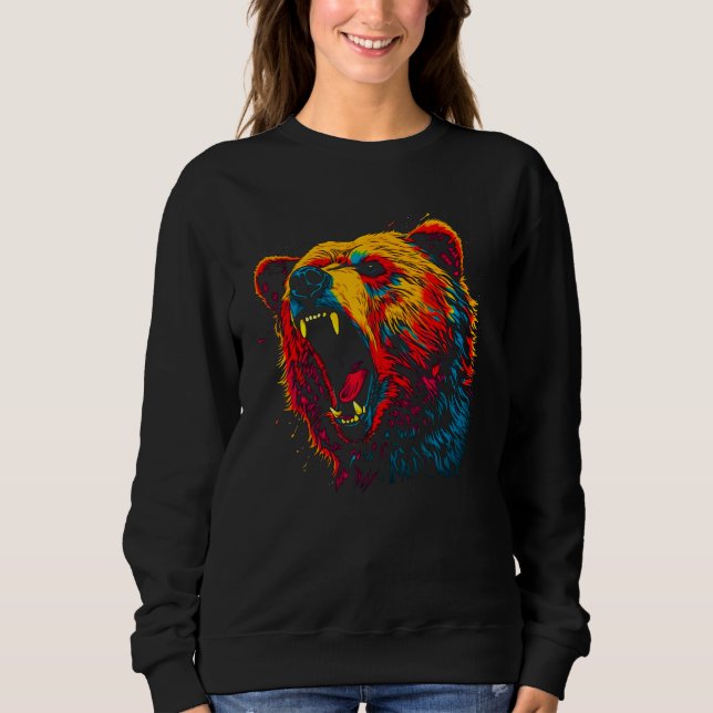 Bear Spirit Animal Sweatshirt (Vorderseite)