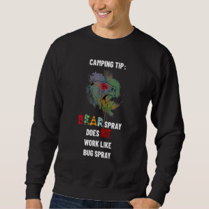 Bear Spray Bug Spray Quote Camping Bärenwitz Sweatshirt