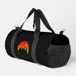 Bear Sunset City Duffle Bag