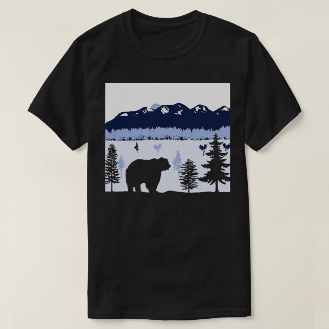 Bear Sunset TShirt (Design vorne)