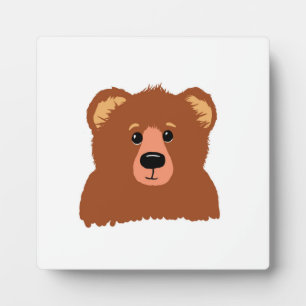 Bear Tabletop Plaque mit Easel Fotoplatte