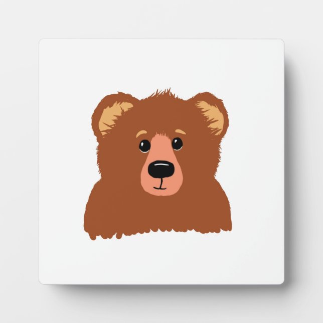 Bear Tabletop Plaque mit Easel Fotoplatte (Vorderseite)