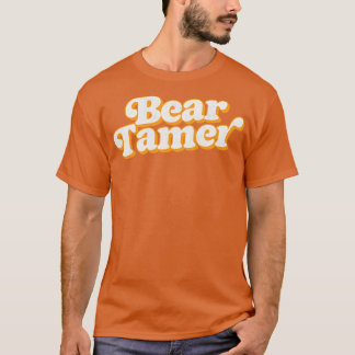 Bear Tamer verblasste Vintage Stilgestaltung T-Shirt