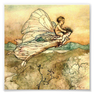 "Bear the Changeling" Fee Art von Arthur Rackham Fotodruck