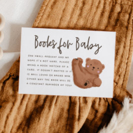 Bear Theme Babydusche Anfrage Begleitkarte