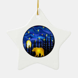 bear this night keramik ornament
