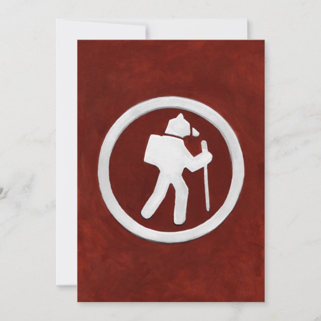 Bear Trail Marker Dankeskarte (Vorderseite)