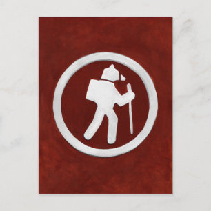 Bear Trail Marker Postkarte