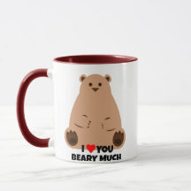 Bear Valentine Tasse - Ich Liebe, Sie haben viel G