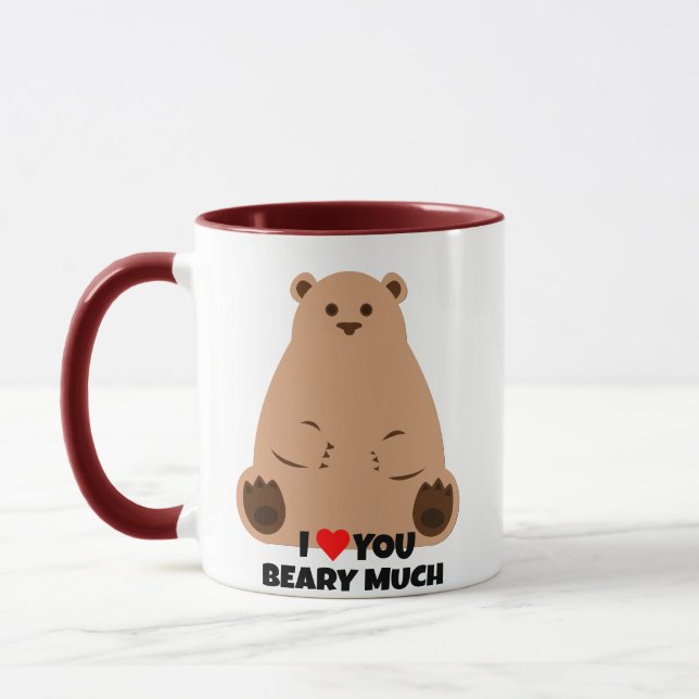 Bear Valentine Tasse - Ich Liebe, Sie haben viel G (Links)
