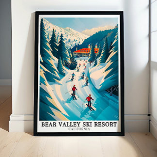 Bear Valley Ski Resort Poster - Sierra Nevada Post