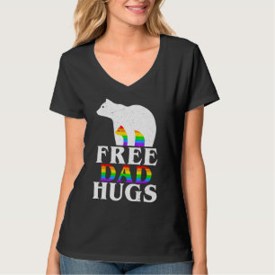 Bear Vater Free Vater Hugs Regenbogenflagge Lgbt G T-Shirt