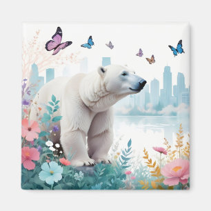 Bear Vintag Animal Nature Environment Decor City Magnet
