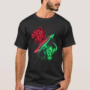 Bear VsBull Stock Chart Analysis Kryptowährung T-Shirt