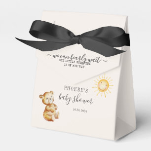 Bear Watercolor Sunshine Boys Babydusche Geschenkschachtel