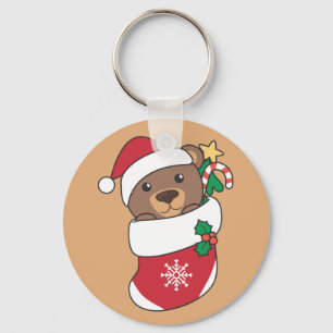 Bear Weihnachtsschnee Wintertiere Bears Schlüssela Schlüsselanhänger