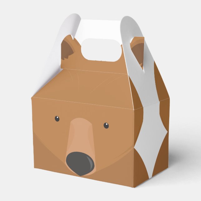 Bear White Brown Animal Fevor Box Geschenkschachtel (Vorderseite)