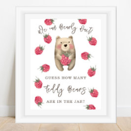 BEAR - Wie viele Teddybären sind im Glas? Poster