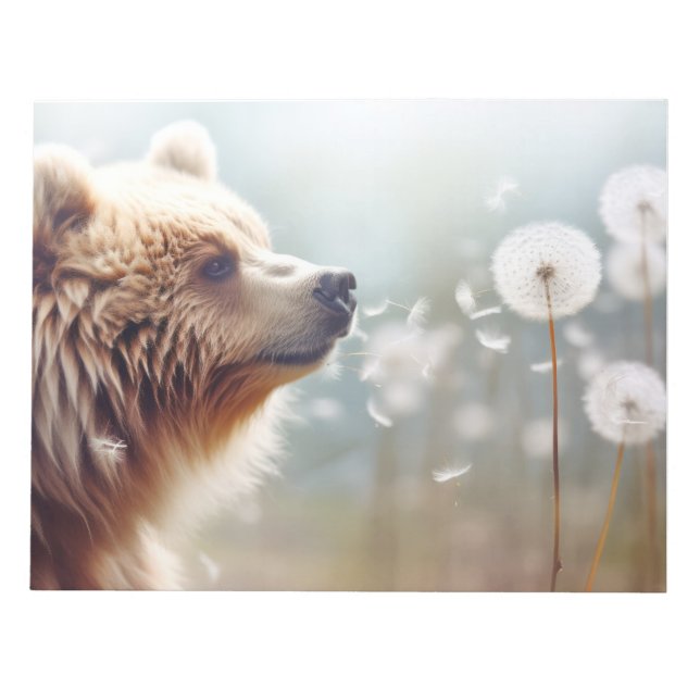 Bear Wild Animal Tranquil Friedlich Notizblock (Vorderseite)