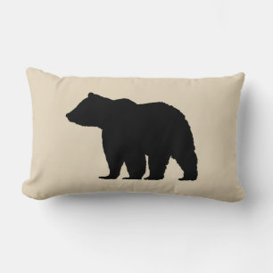 Bear Wilderness Cabin Beige Kissen Kissen
