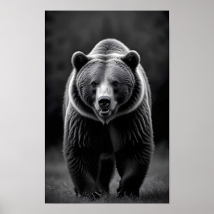 Bear Wildlife Majestic Nature Art Wallpaper Poster