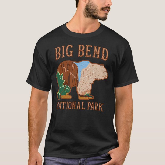 Bear Wildlife National Park Tee Big Bend National  (Vorderseite)