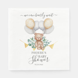 Bear wir können frühzeitig auf Eucalyptus Baby Dus Serviette