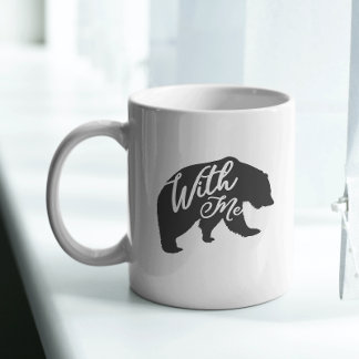 Bear with Me Pun Vater Joke Funny Kaffeetasse