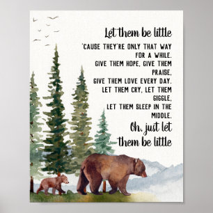 Bear Woodland Poster