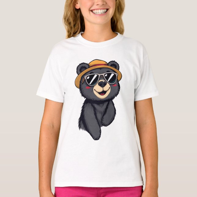 Bear World: Kids' T-Shirt in Cheerful Colors (Vorderseite)