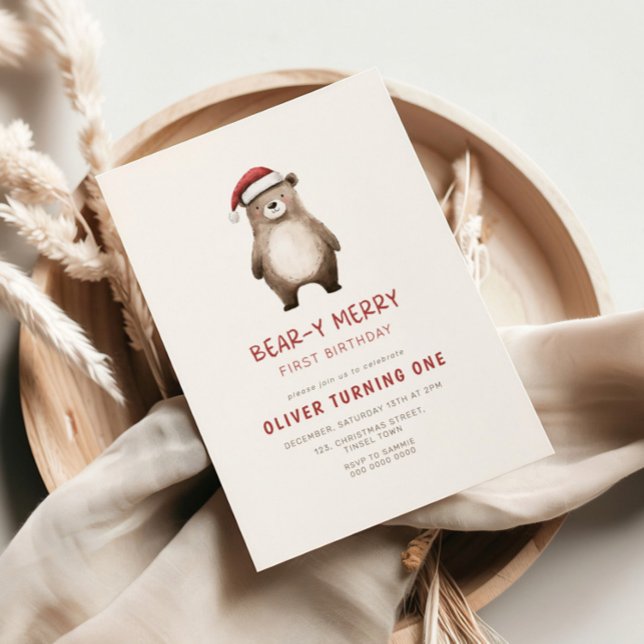 Bear y Merry Erstgeburt Einladung (Von Creator hochgeladen)