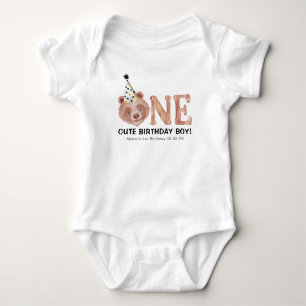 Bear-y Niedlich 1. Geburtstag Baby Bodysuit Strampler