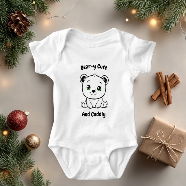 Bear-y-Niedlich und Cudly Baby Bear Design Strampler (Von Creator hochgeladen)
