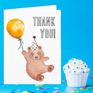 Bear y Niedliche Geburtstag Dankeschön Karte - Ted