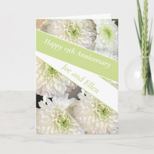 Bearbeitbar 13. Hochzeitstag, Karte