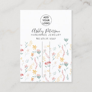 Bearbeitbar Blumen Logo Schmuck Haarschnitt Barret Visitenkarte