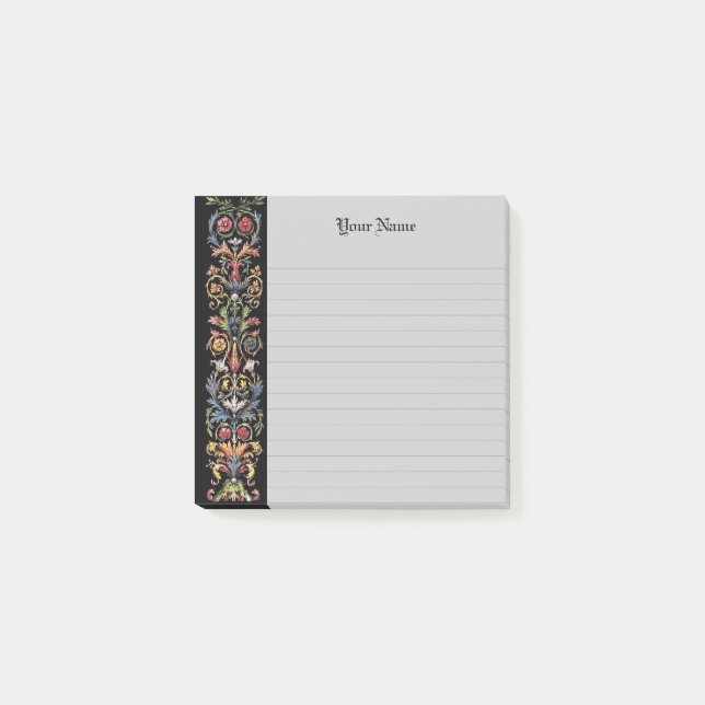 bearbeitbar gotisch beleuchtet mittelalterlich post-it klebezettel (Vorderseite)