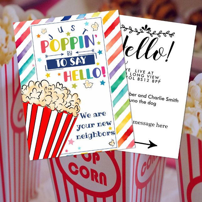 Bearbeitbar Hello Neighbour, New Address, Intro Ankündigungspostkarte (Von Creator hochgeladen)