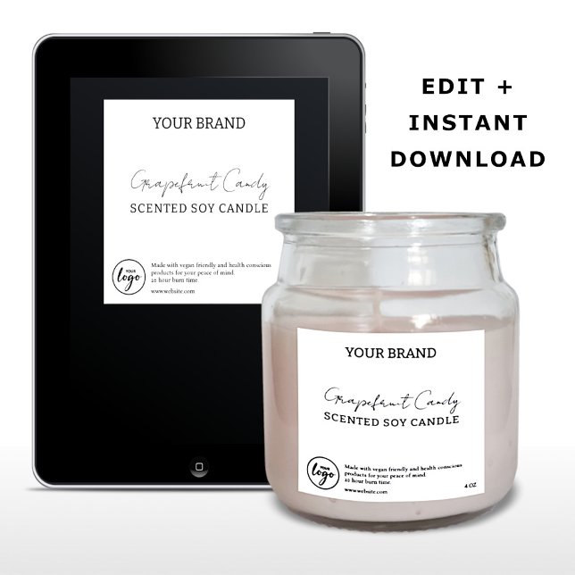 Bearbeitbar herunterladbare, einfache Kerzenplatte Einladung (Von Creator hochgeladen)