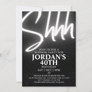 Bearbeitbar, überraschendes Party, Überraschung Ge Einladung